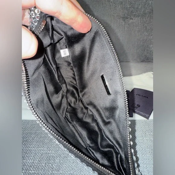 PRADA crystal Triangle shoulder bag - Picture 9 of 10